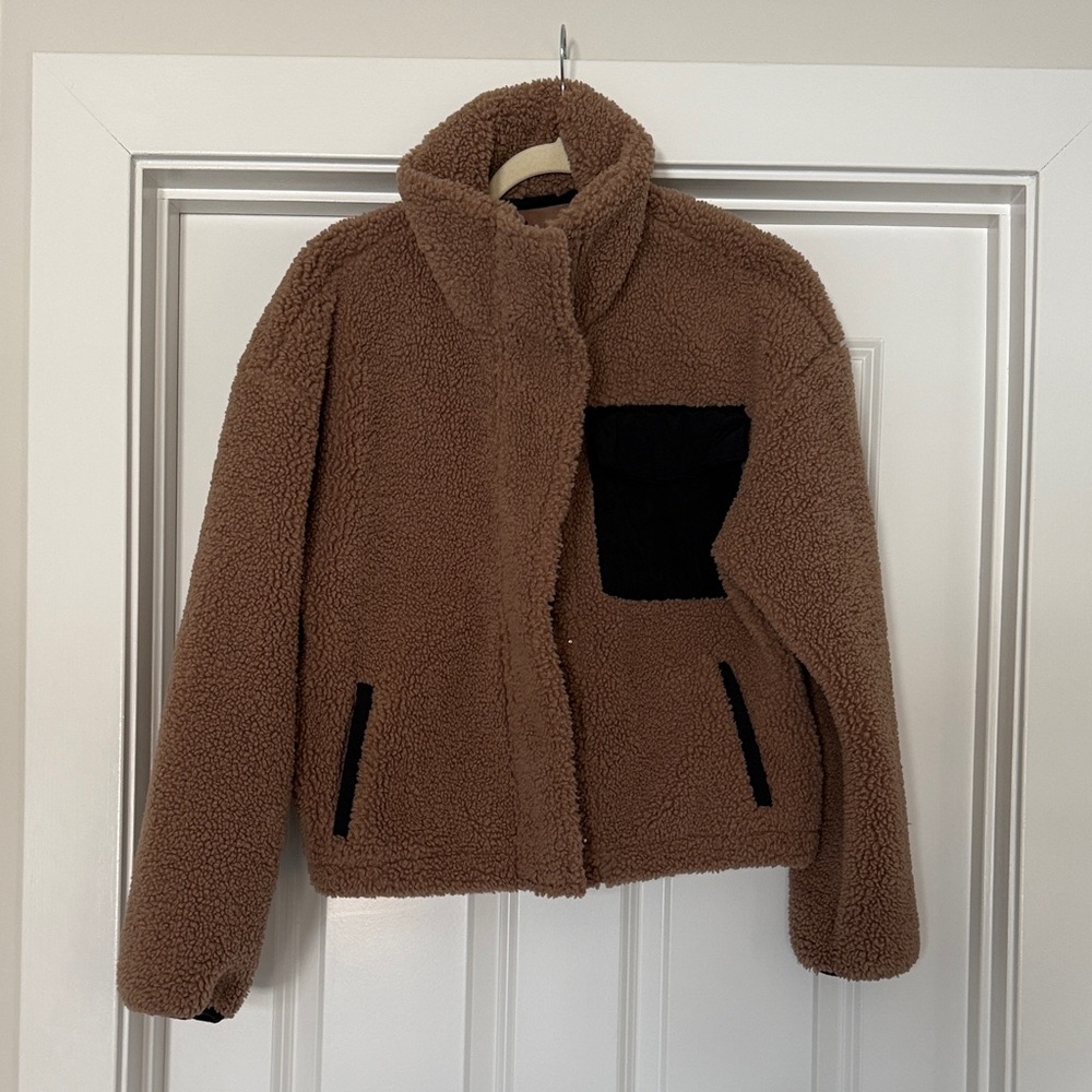 Abercrombie & Fitch Brown Sherpa Jacket